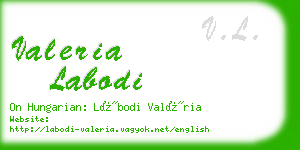 valeria labodi business card